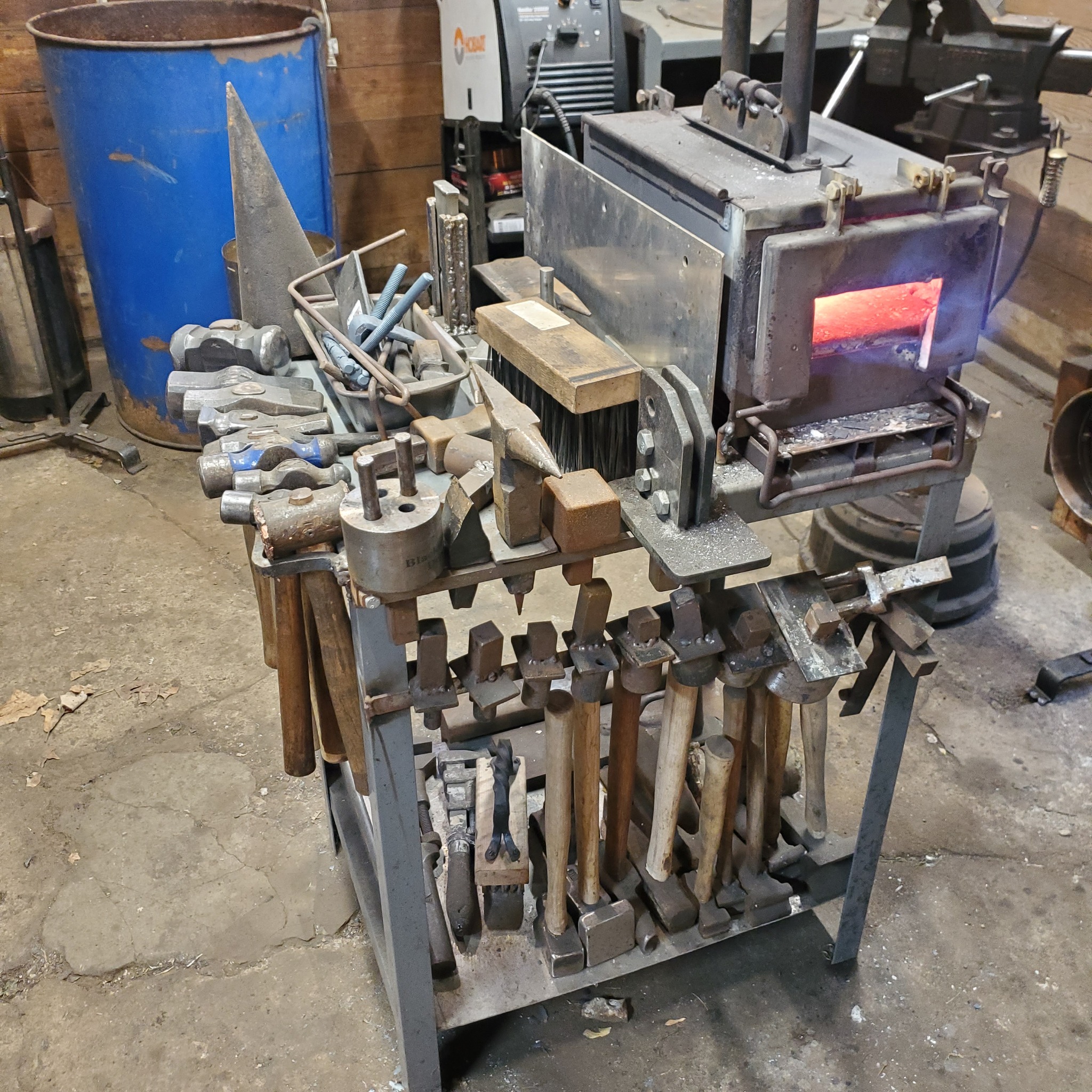 This is my forge and a varity of... - Atomic Rabbit Ironwork