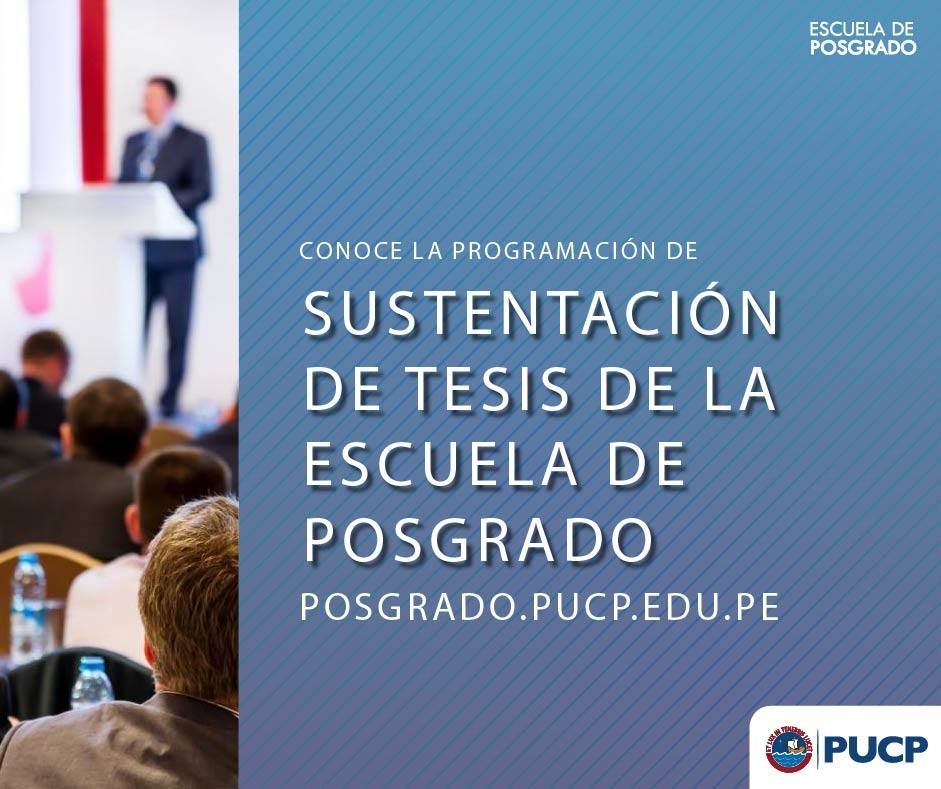 #Sustentaciones Les... - Escuela de Posgrado PUCP | Facebook
