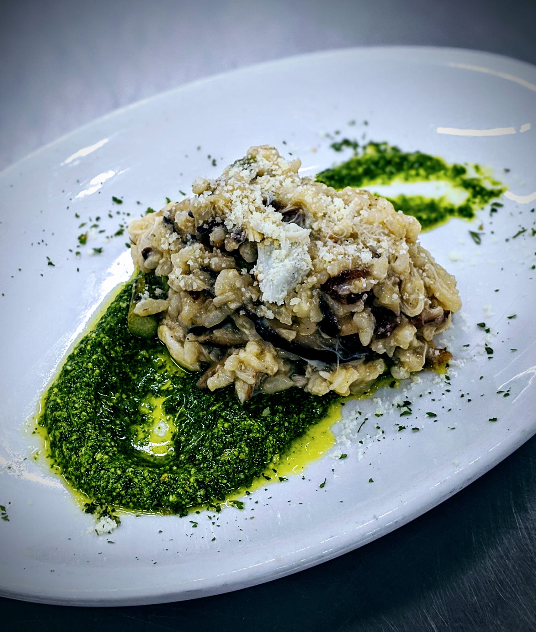 Jumbo lump crab risotto with... - Doc's Sunset Grille