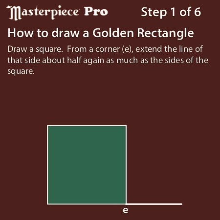 How to draw a Golden Rectangle... - Masterpiece Artist Canvas