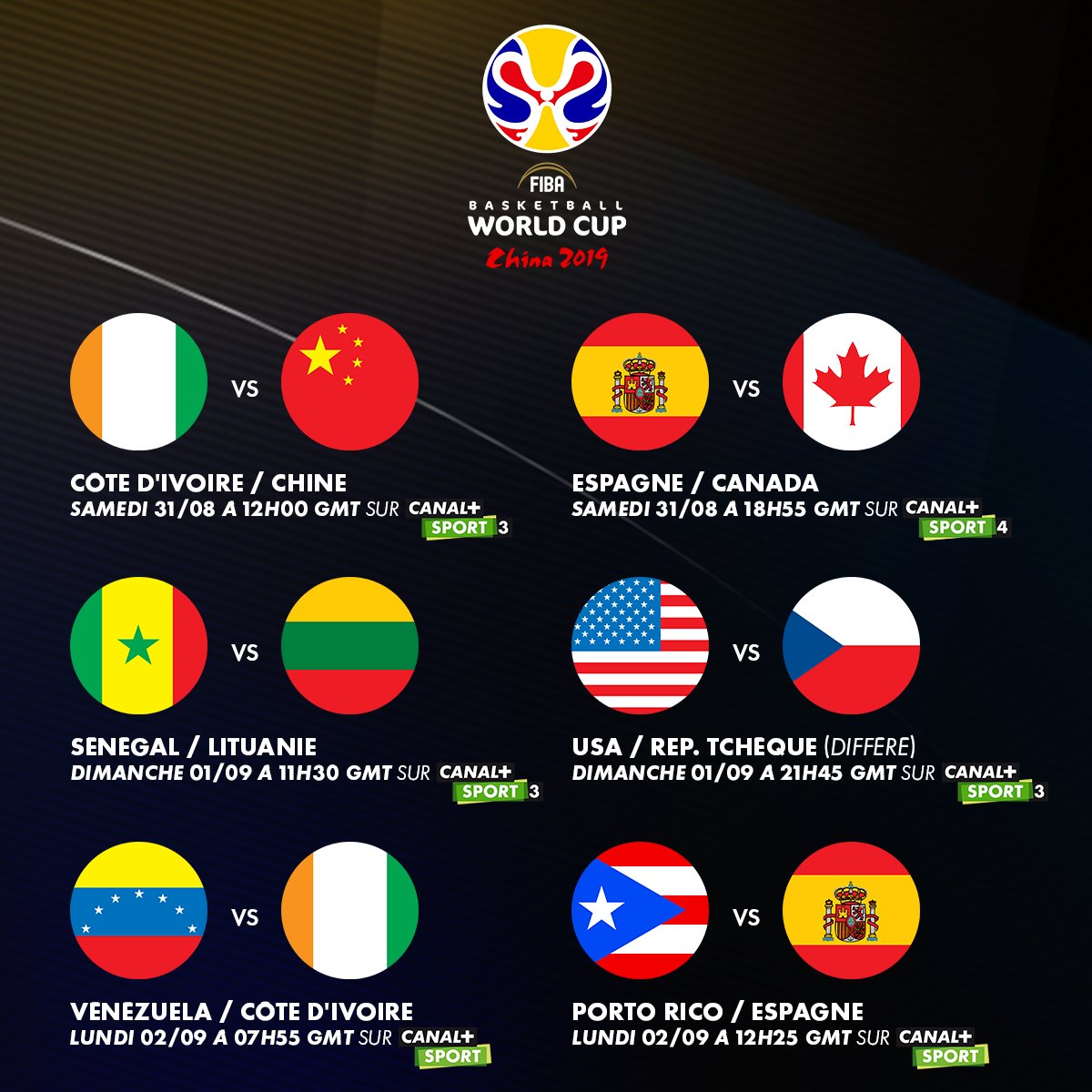La Coupe du Monde FIBA 🏀 commence... - CANAL+ SPORT Afrique | Facebook