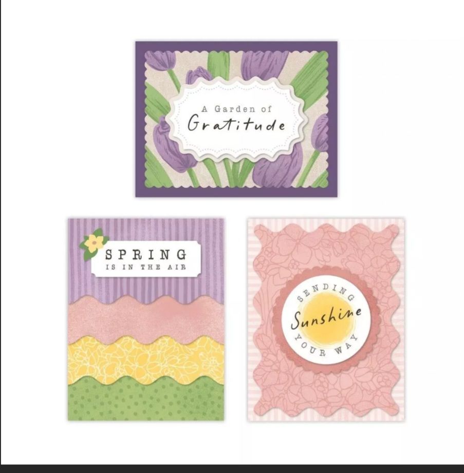 Springtime Sentiments Trio Card Kit