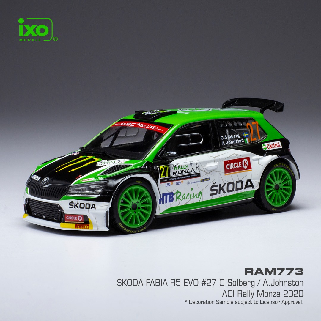 Modèle Réduit SKODA Fabia R5 EVO #78 Rallye Monza 2020 - Échelle 1/43 Par IXOMODELS, Neuf