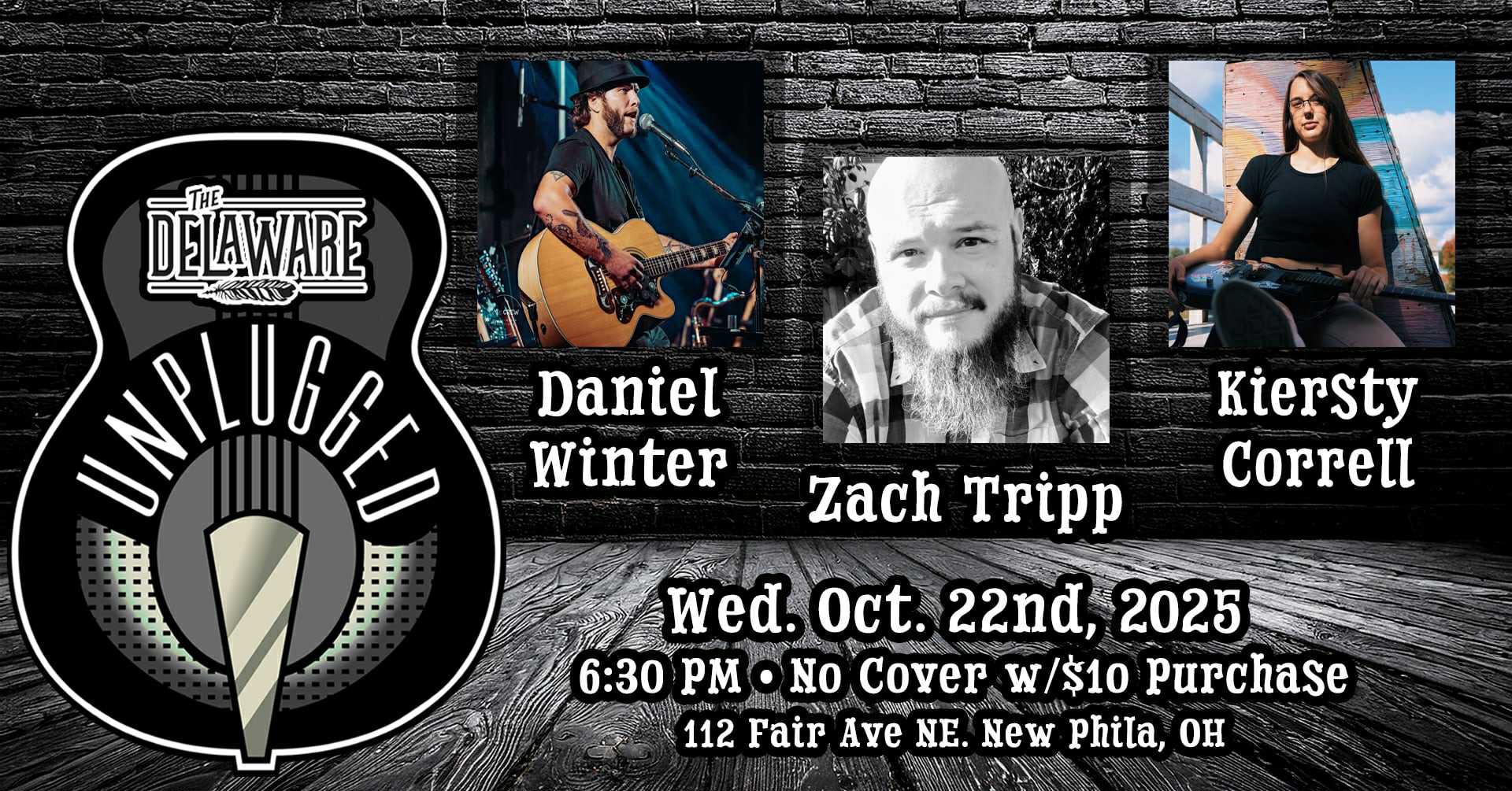 Delaware Unplugged: Daniel Winter/Zach Tripp/Kiersty Correll