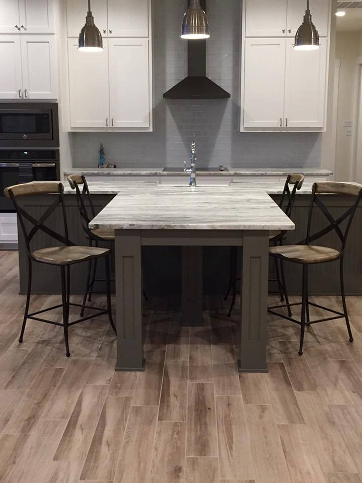 How perfect is this kitchen island! The... - D&D Custom Homes