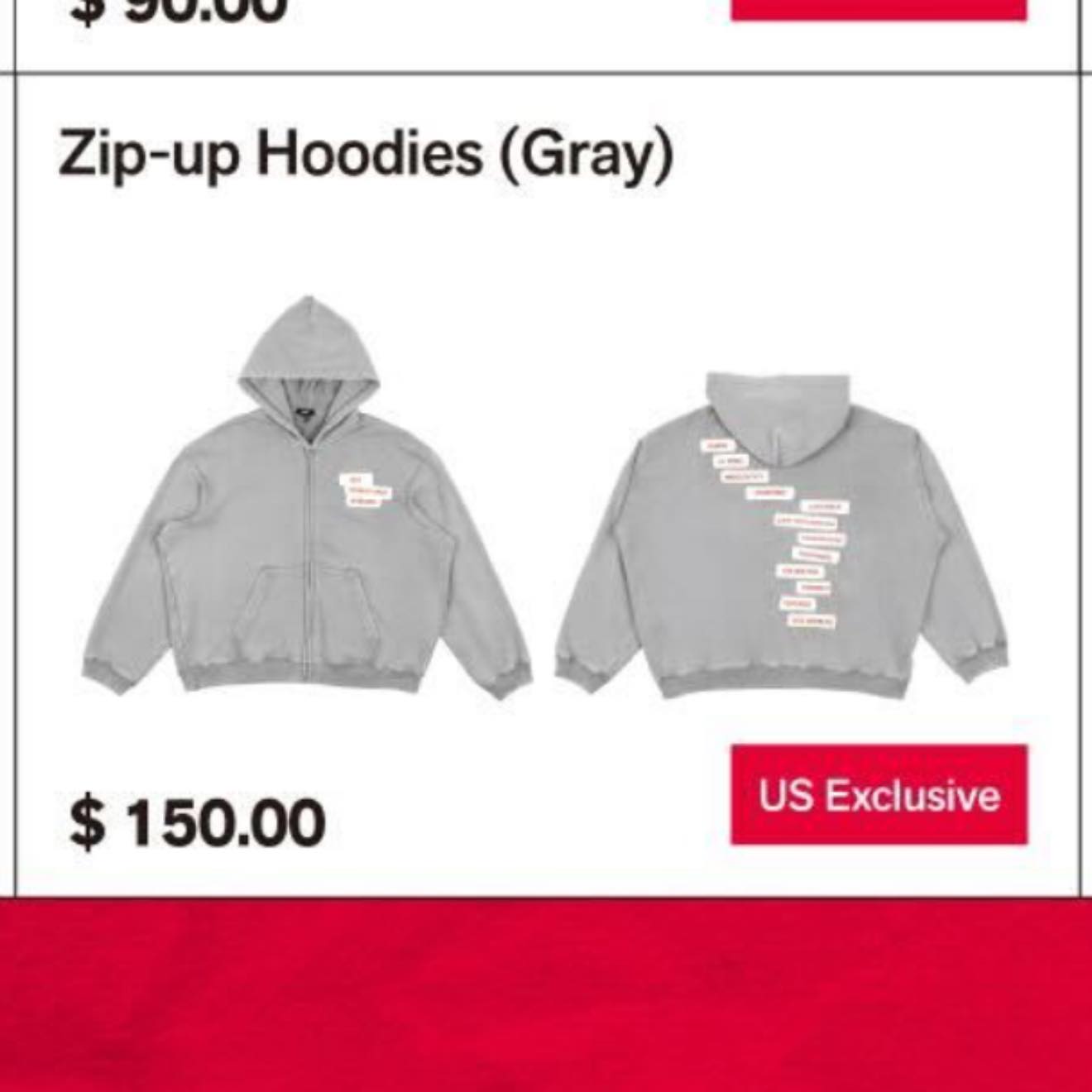 Trading gray BTS hoodies, XL for XXL