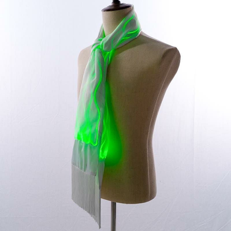Optical Fiber Fabric Led Glow Scarf - Led Flashing Gifts