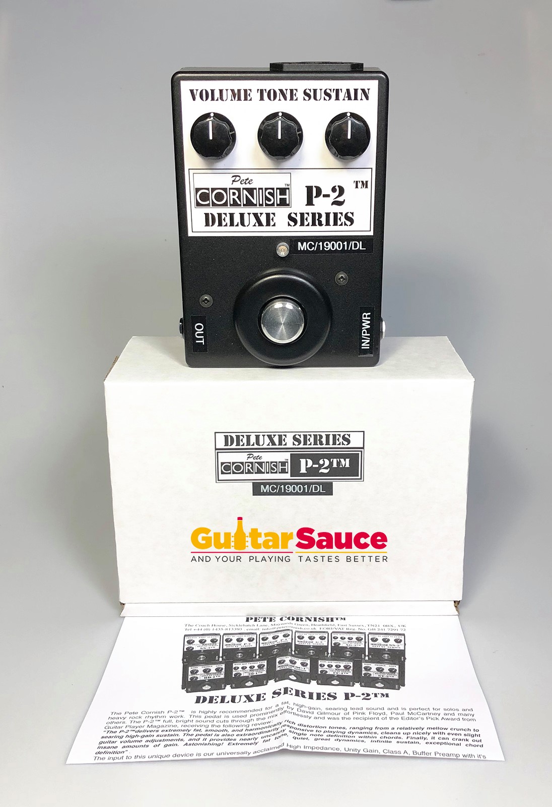 ギター Pete Cornish NG-2 Deluxe Series Pete Cornish P2 Deluxe Series Distortion Signed By Cornish