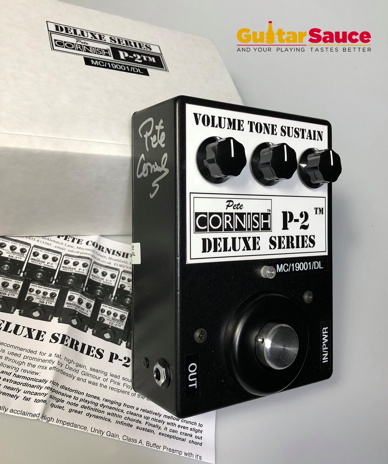 Pete Cornish P2 Deluxe Series Distortion Signed By Cornish