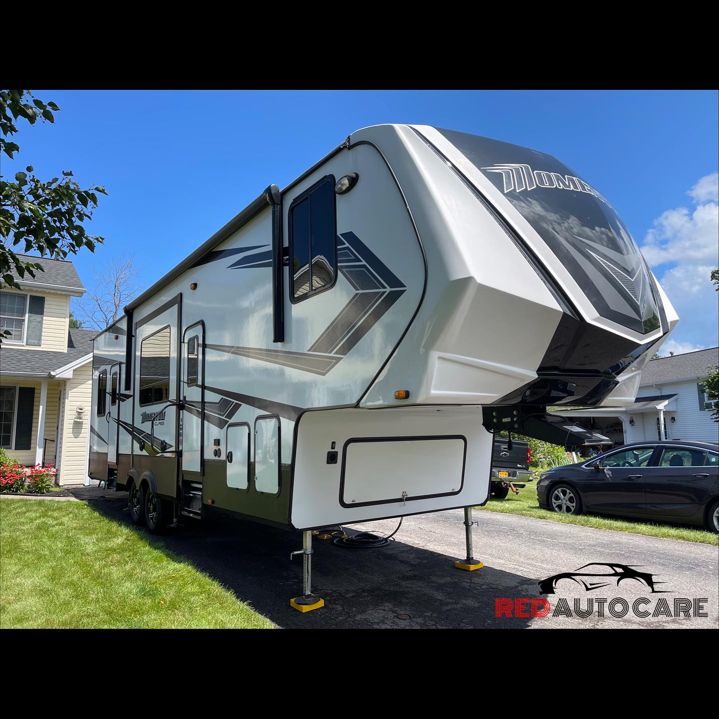 Red Auto Care - We got this 40 Foot RV looking new again!!...