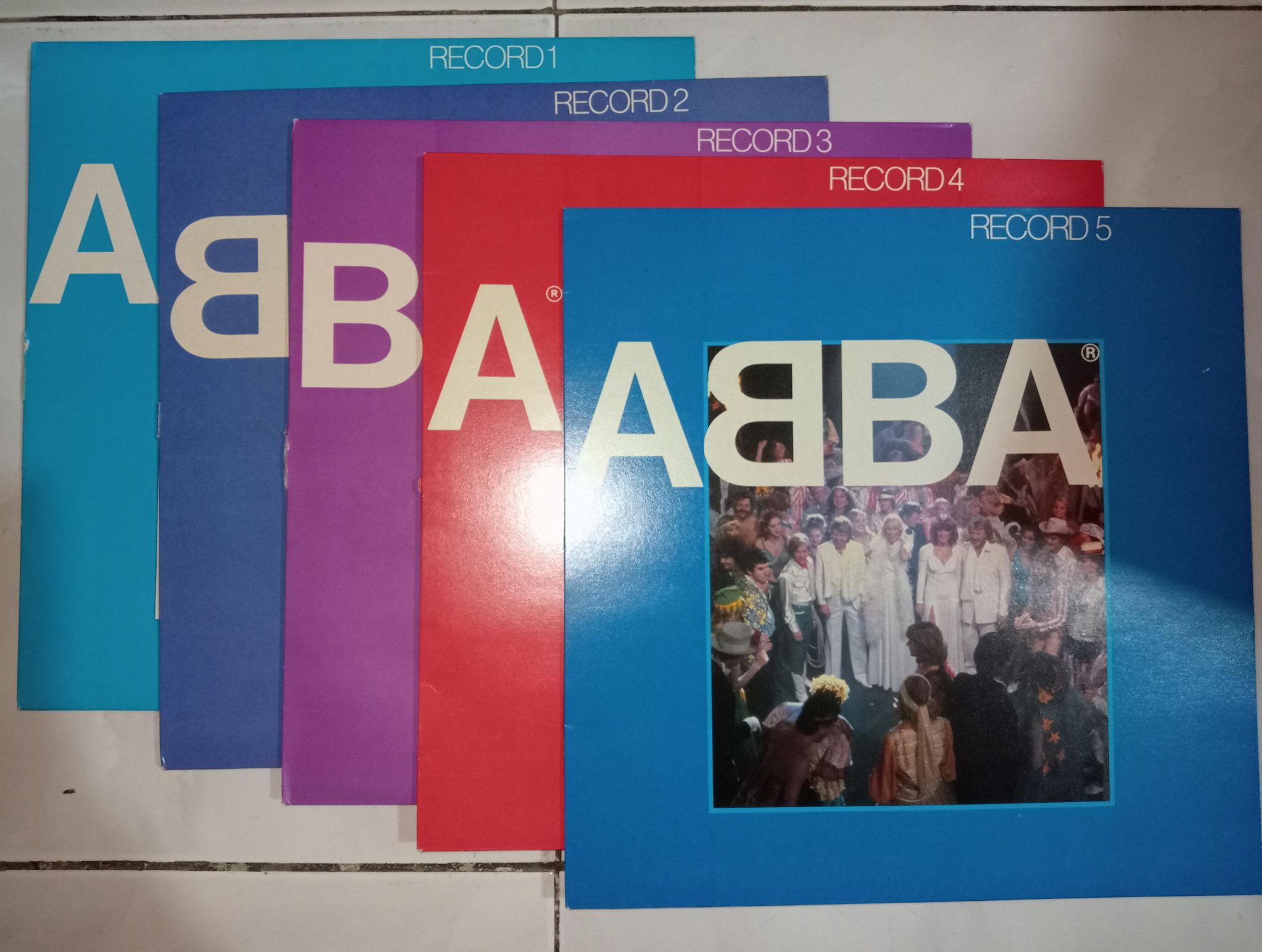 for sale: ABBA - the best of ABBA 5 x LP compilation boxset VG+