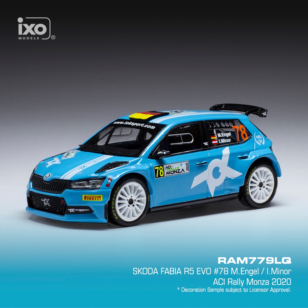 RAM779LQ SKODA FABIA R5 EVO #78 M.Engel / I.Minor ACI Rally Monza