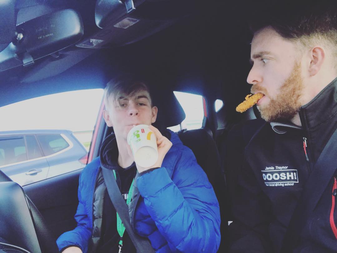 OOOSH - Jake insisted we went through #mcdonalds drive thru and I was ...