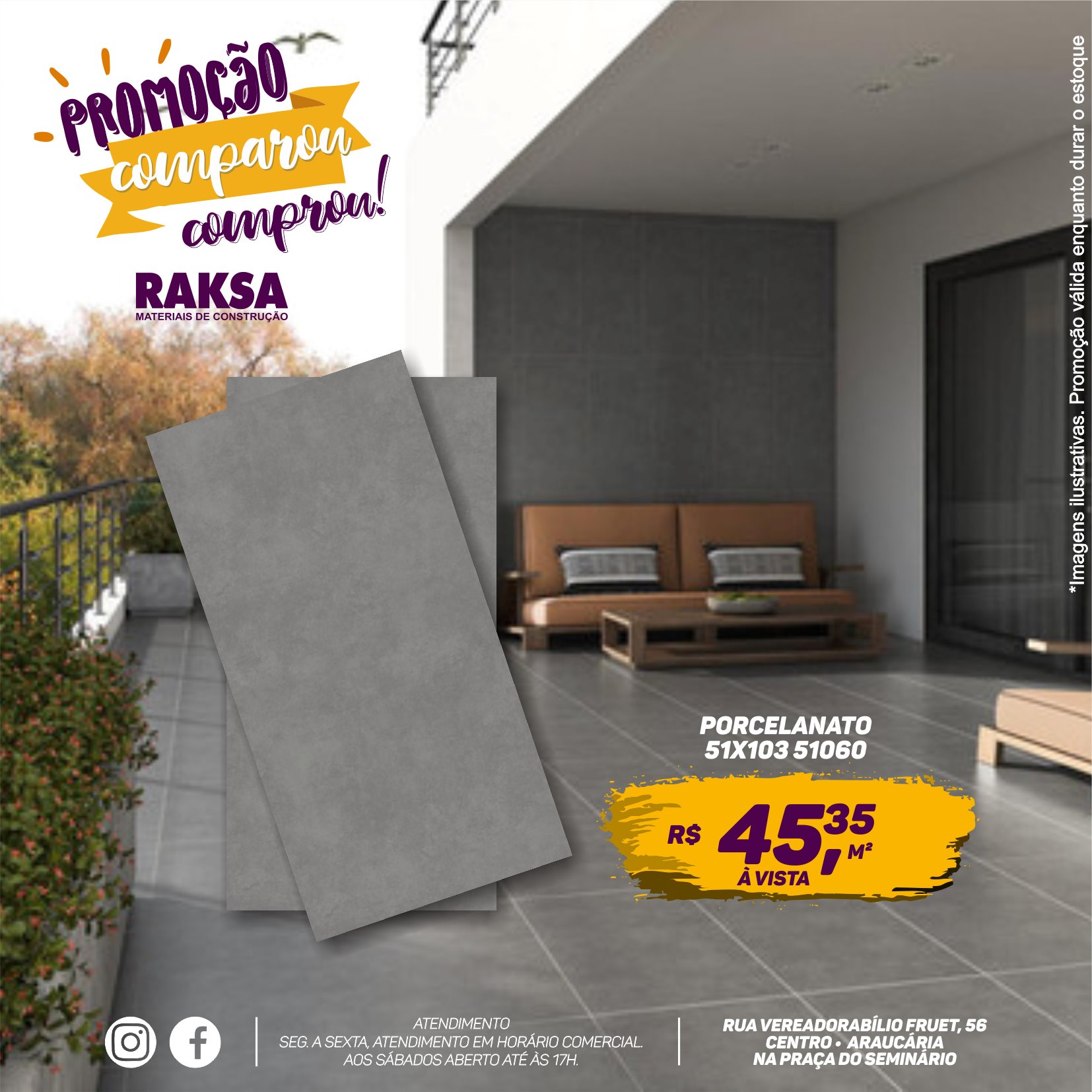 Corre pro Raksa aproveitar... - Raksa Materiais de Construção