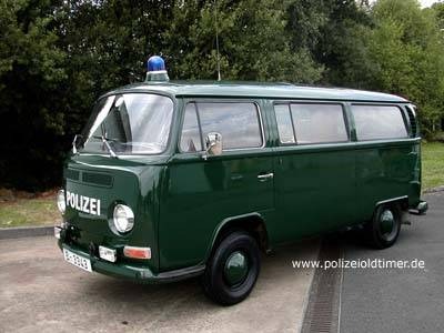 Véhicule Miniature WIKING VW Bus T1 Police De La Circulation - Ancien Et Rare