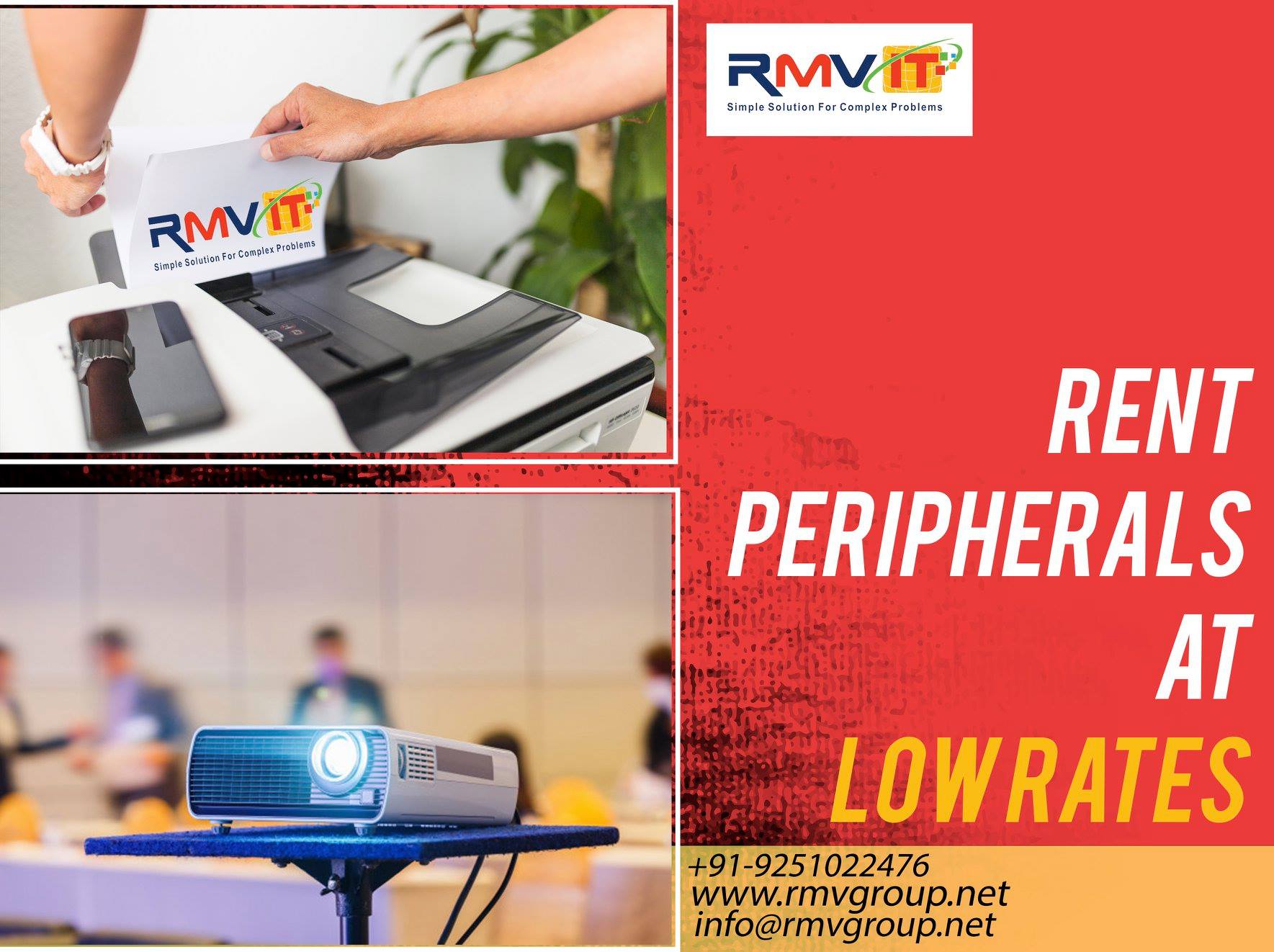 RMV IT Services Pvt. Ltd - You can rent peripherals such as projectors ...