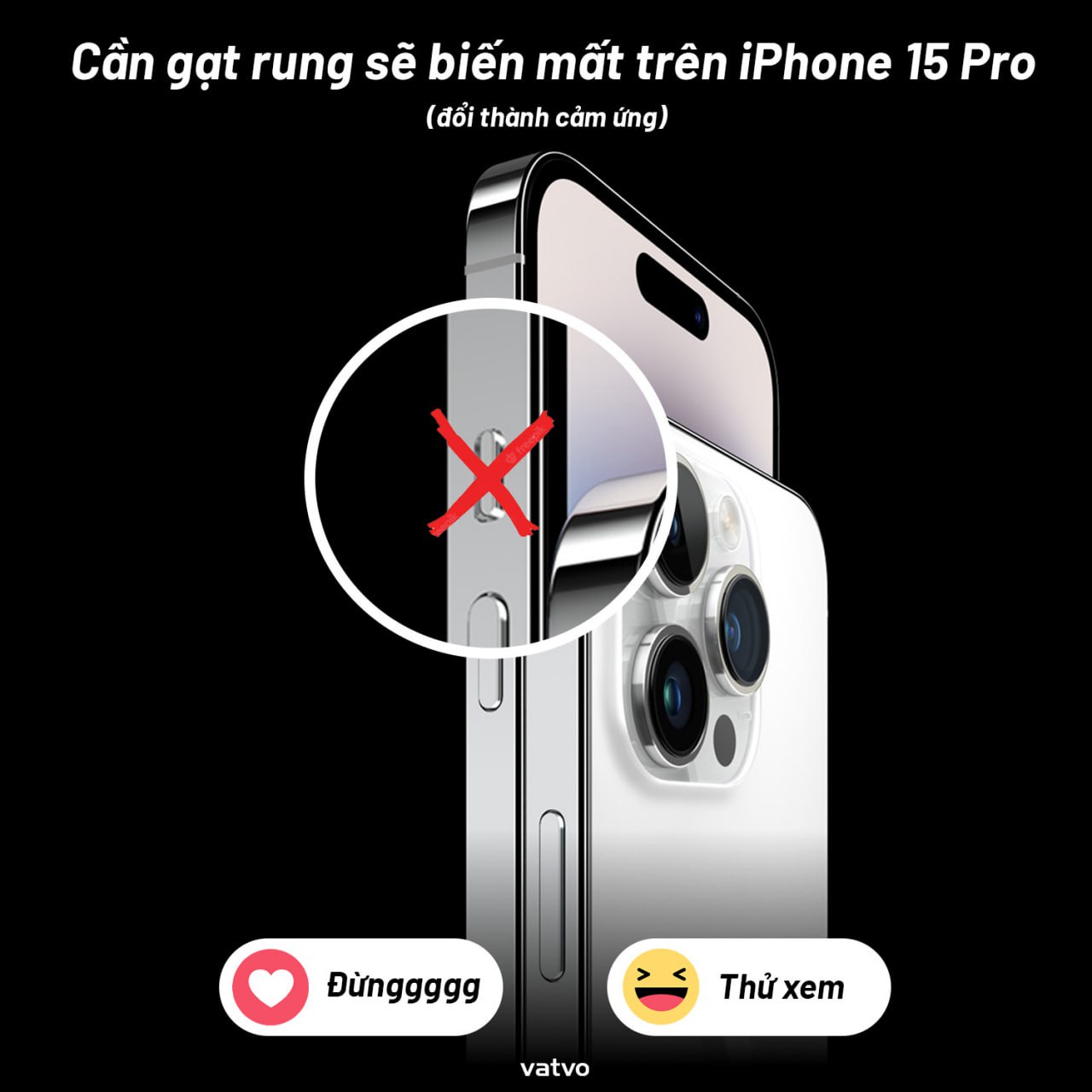 Vật - CẦN GẠT RUNG SẼ BỊ THAY THẾ TRÊN IPHONE 15 PRO Theo Apple Hub ...
