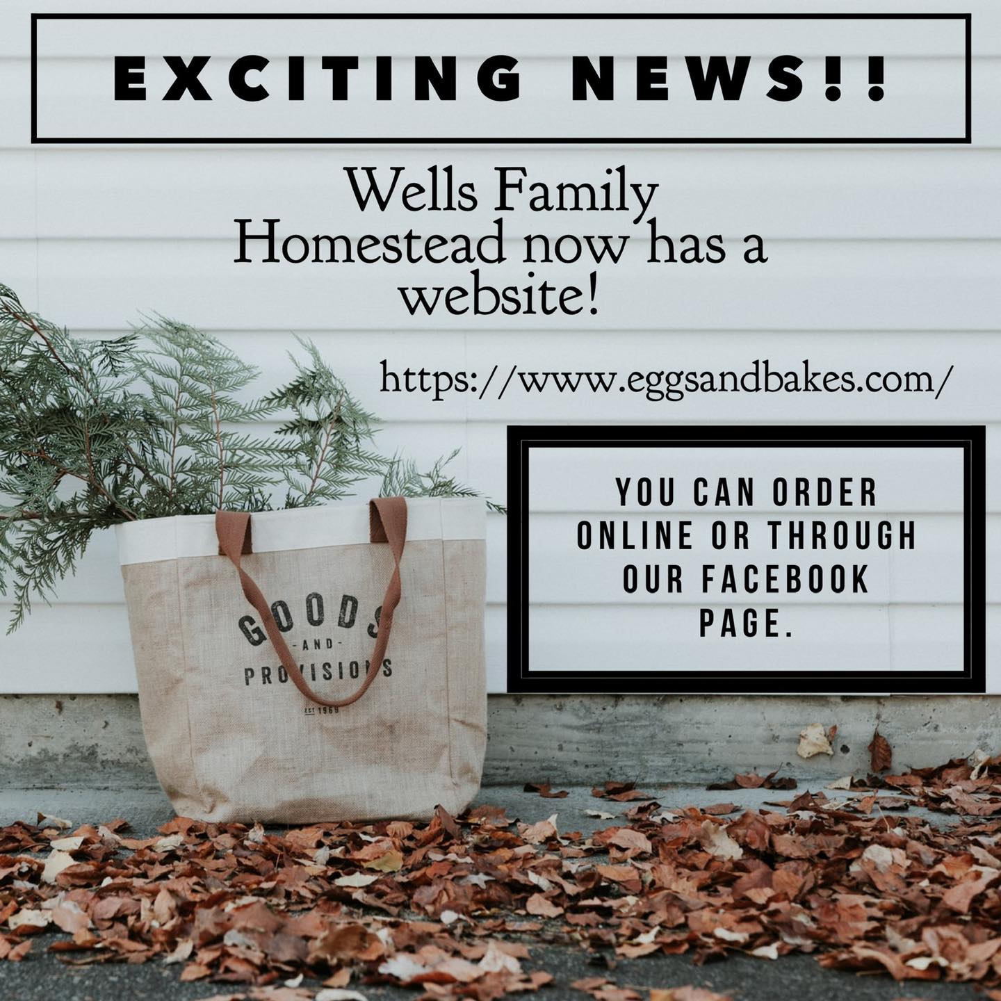 We are happy to announce that... - Wells Family Homestead | Facebook