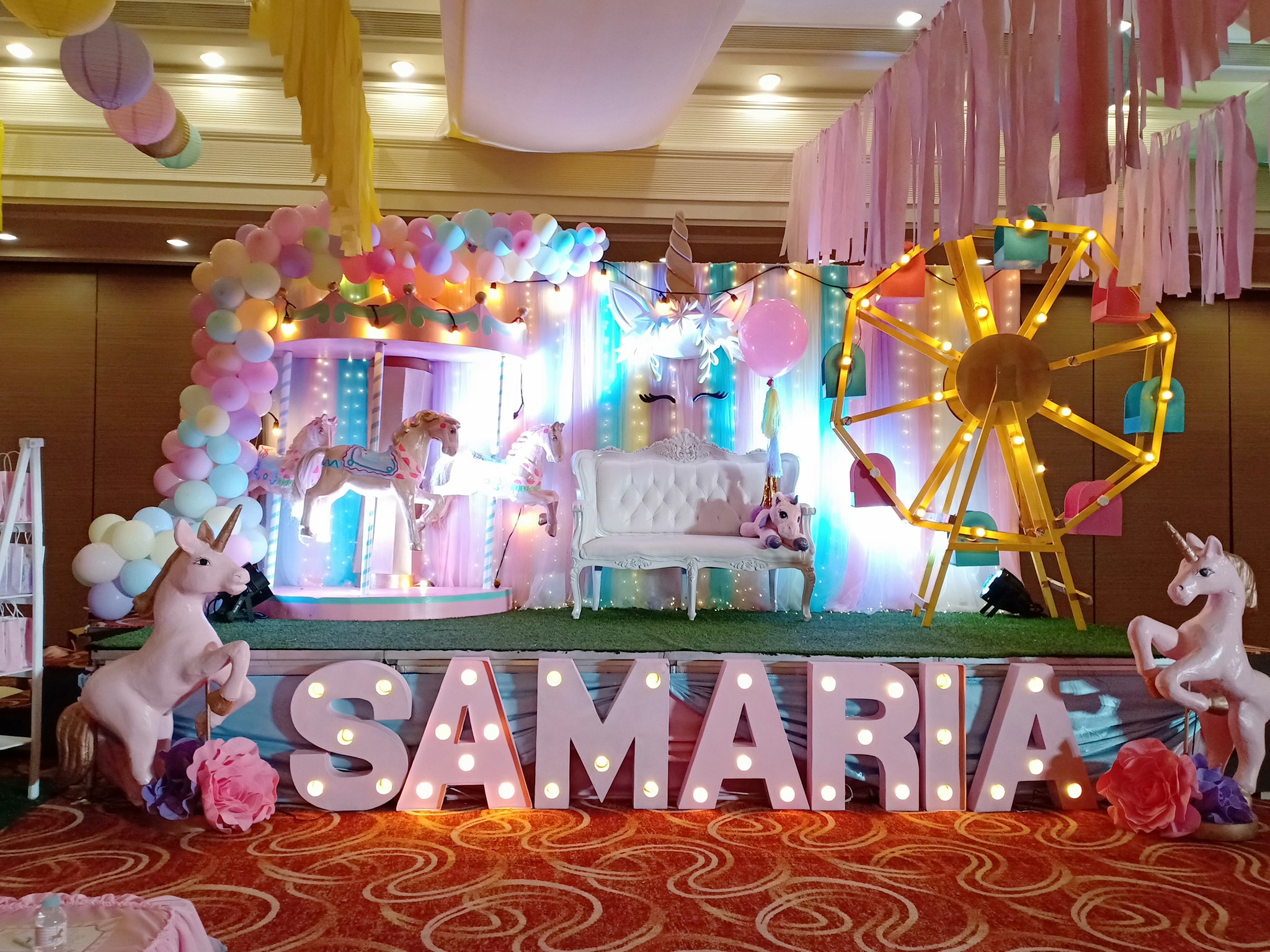 For rent: ️ 3d 7ft pastel carousel... - PROPS for HIRE PH