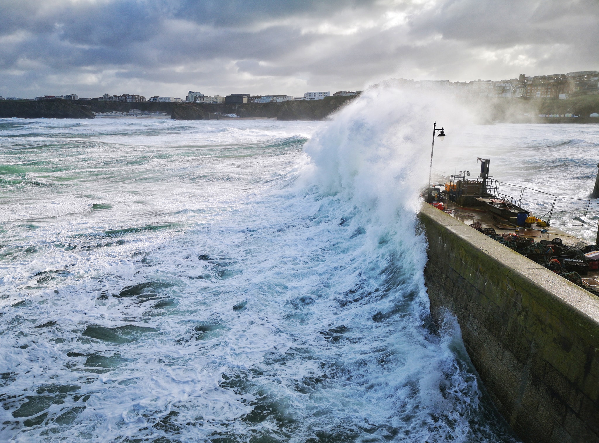 Some huge waves been kicked up out... - Waynes Outdoor Images