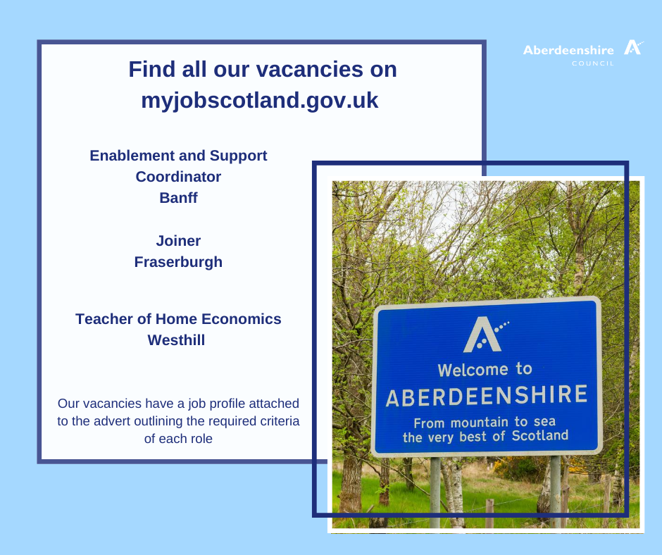 ⭐️Various locations⭐️ - Aberdeenshire Employment Support Team