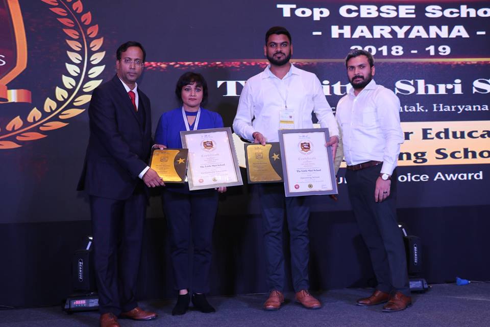 TLS, Rohtak - The Little Shri School was awarded the best...
