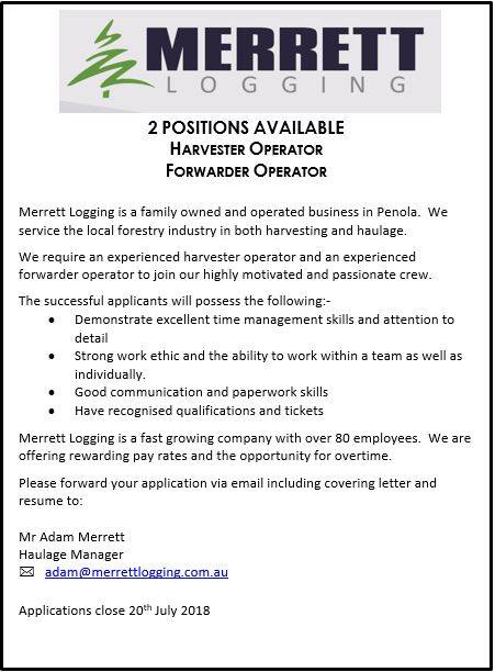 Merrett Logging - **Employment Opportunities at Merrett... | Facebook