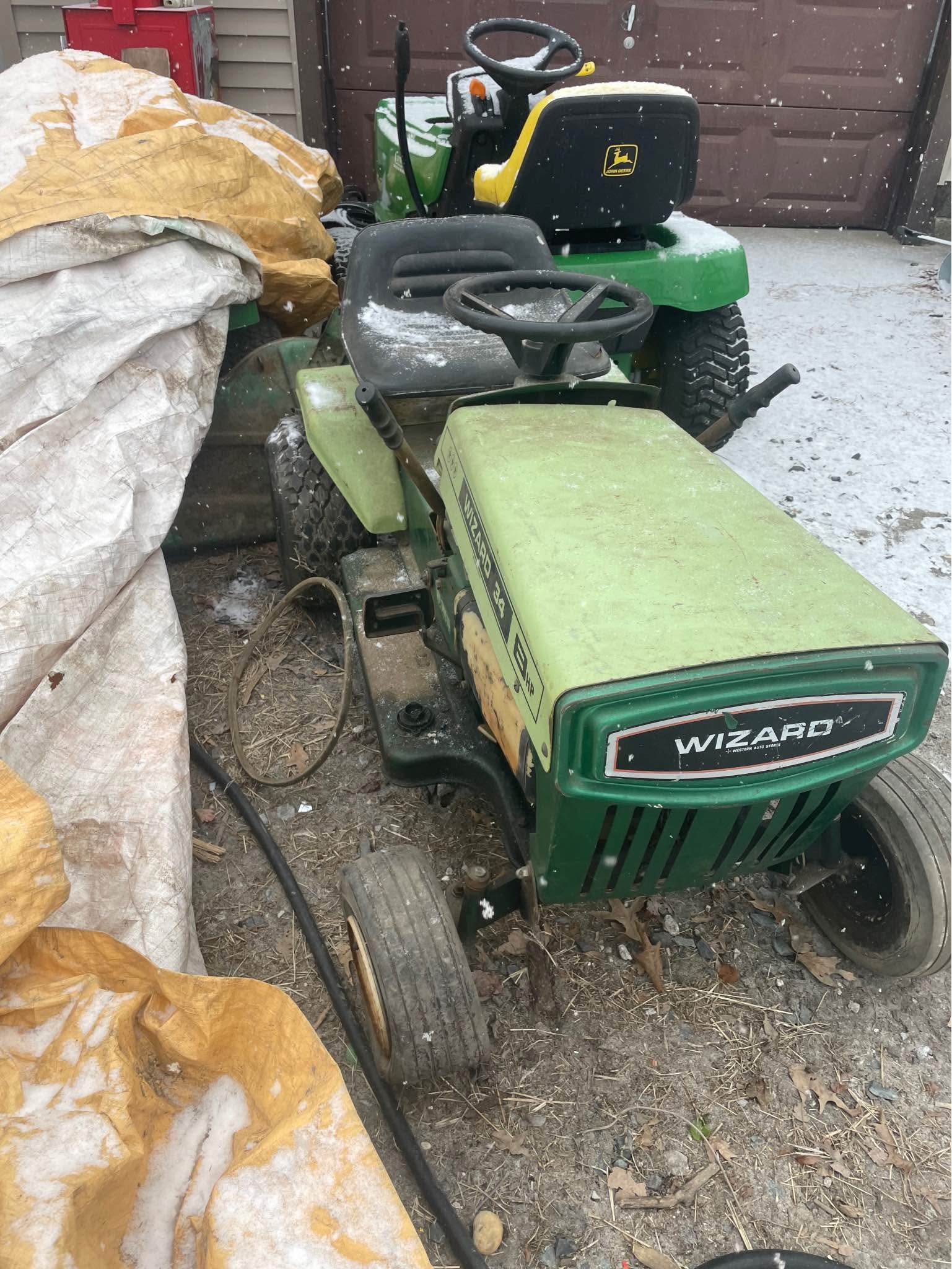 Vintage Wizard riding lawn mower - Lawn Mowers - Delmar, Delaware ...