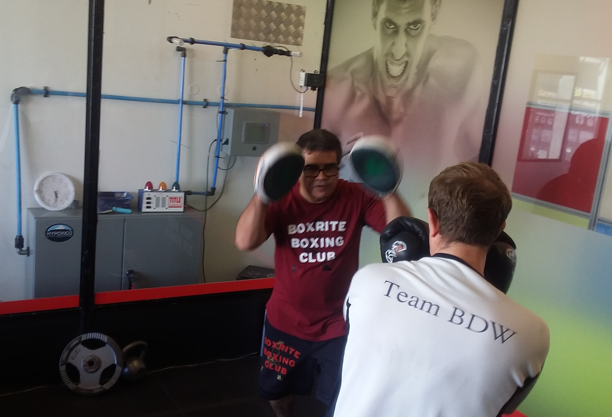 Boxrite Boxing - Working in the high altitude chamber with...