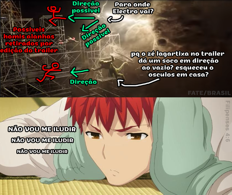 Fate Brasil - 2:20, podem conferir o homem calango socando...