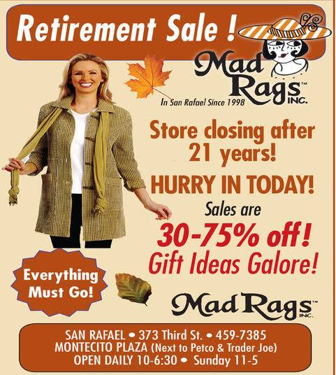 Mad Rags Fashions | San Rafael CA