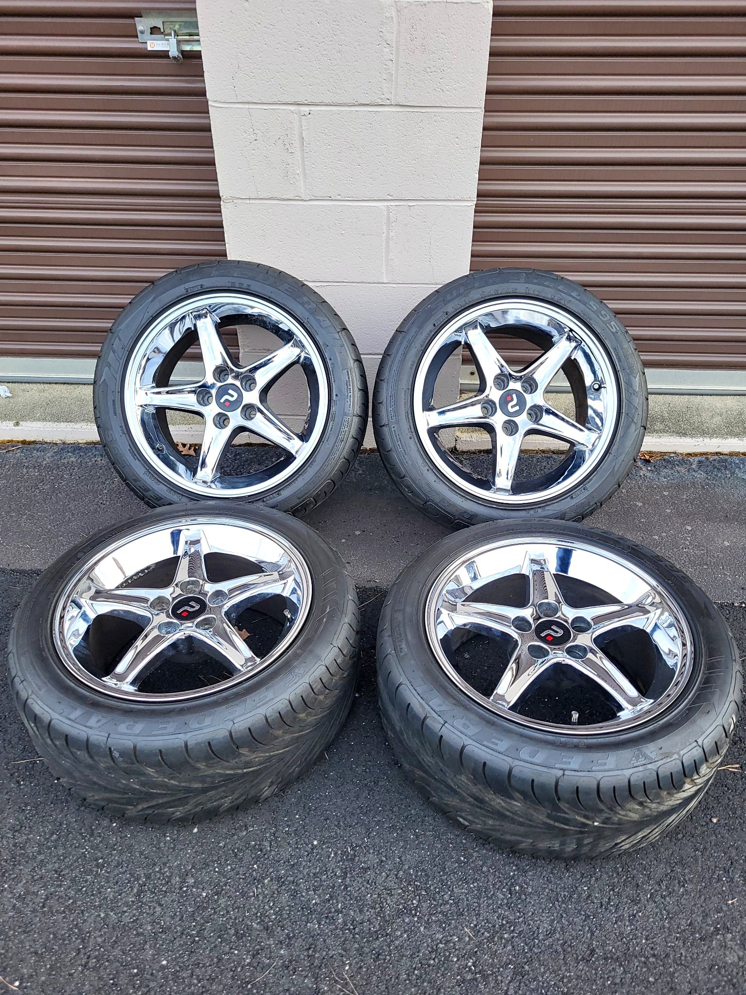 Ford Mustang Chrome Cobra R Wheels and Tires - Car Wheels, Tires ...