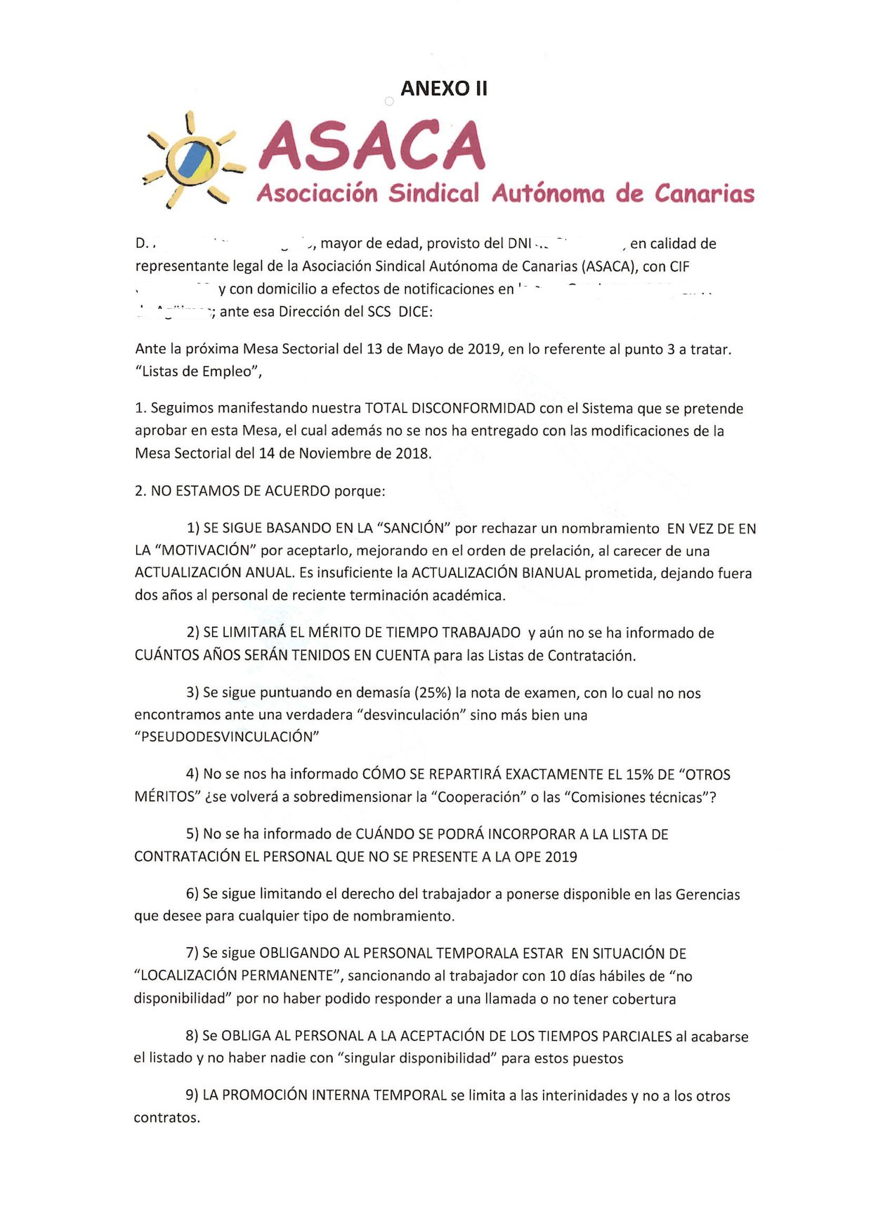 ☀️ASACA INFORMA: 