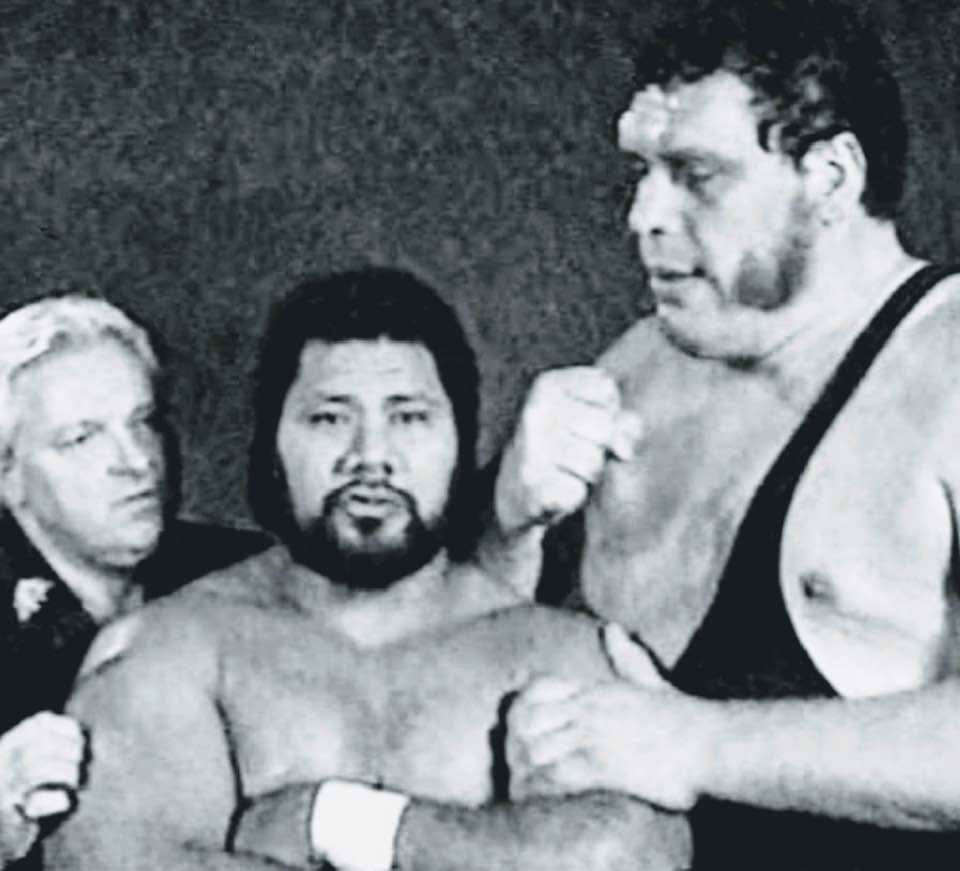 The late Andre the Giant and his manager, the late Bobby 