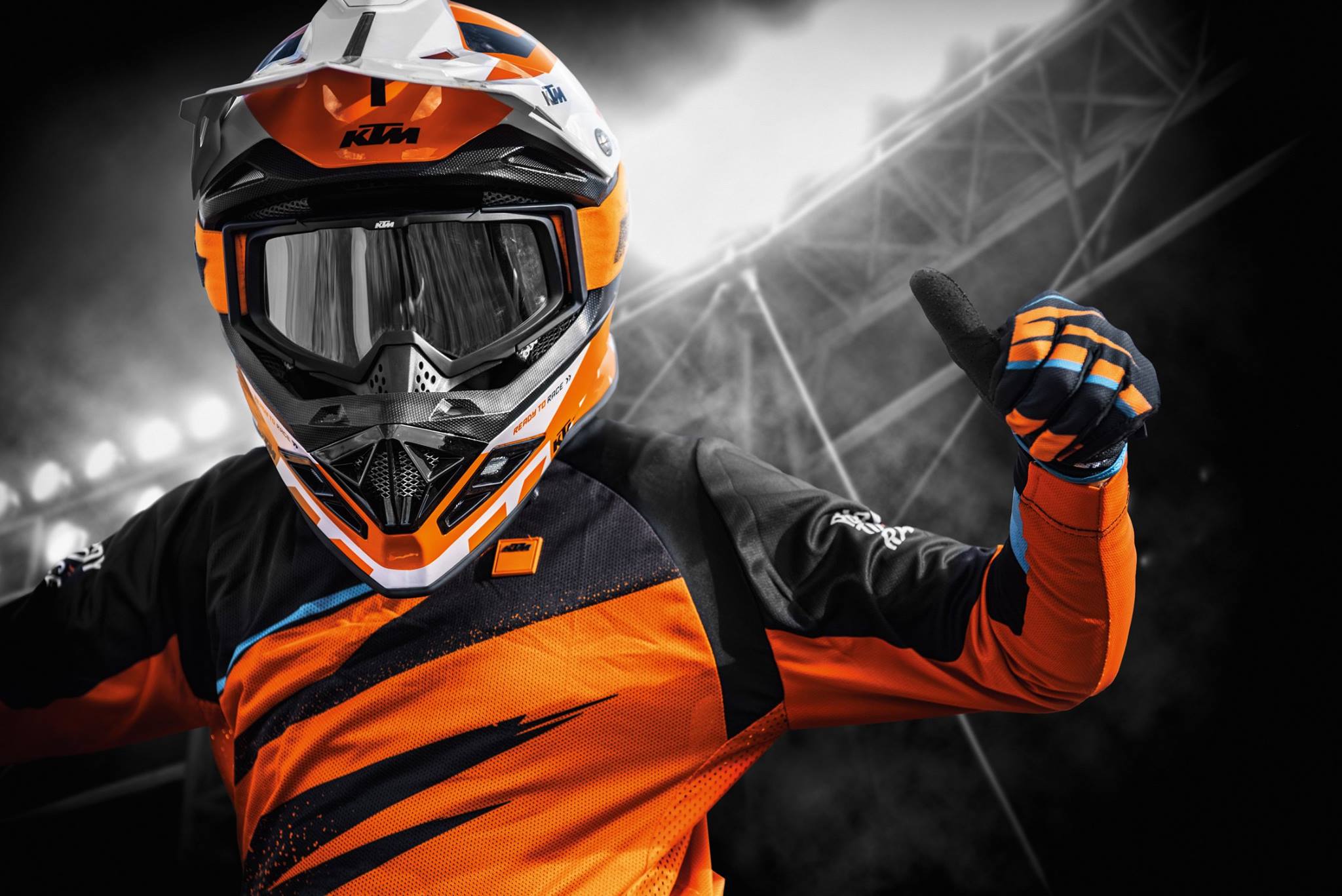 Ride hard, stay cool in the #KTMPowerWear RACETECH JERSEY