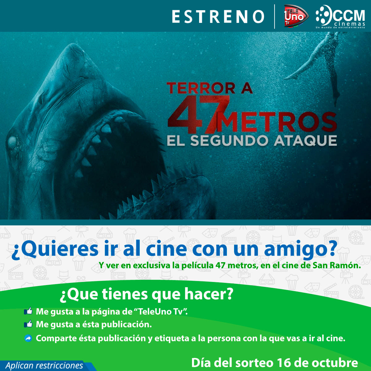 Teleuno Tv - 🎞 CCM Cinemas 🎞 quiere que vos seas el... | Facebook