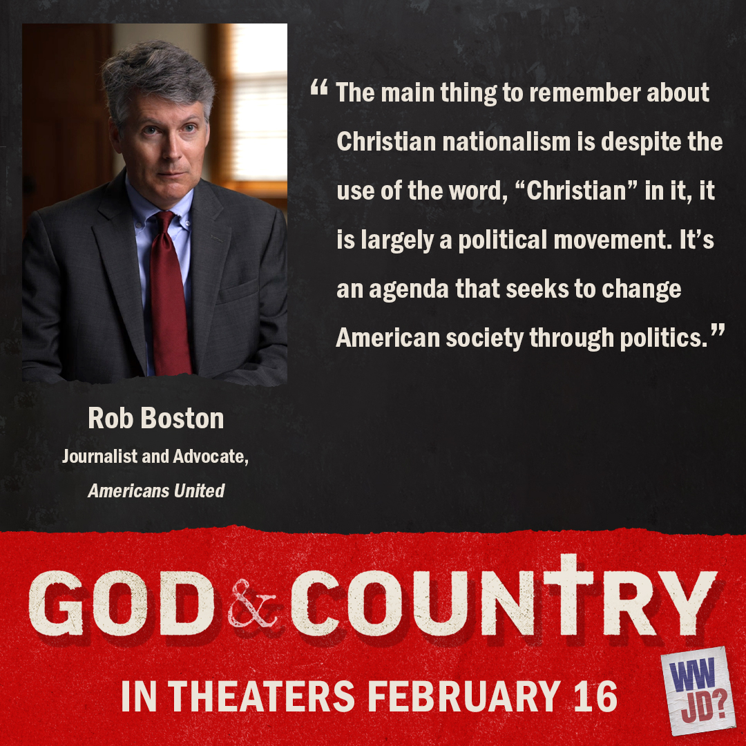 Rob Boston of Americans United... - God and Country Movie