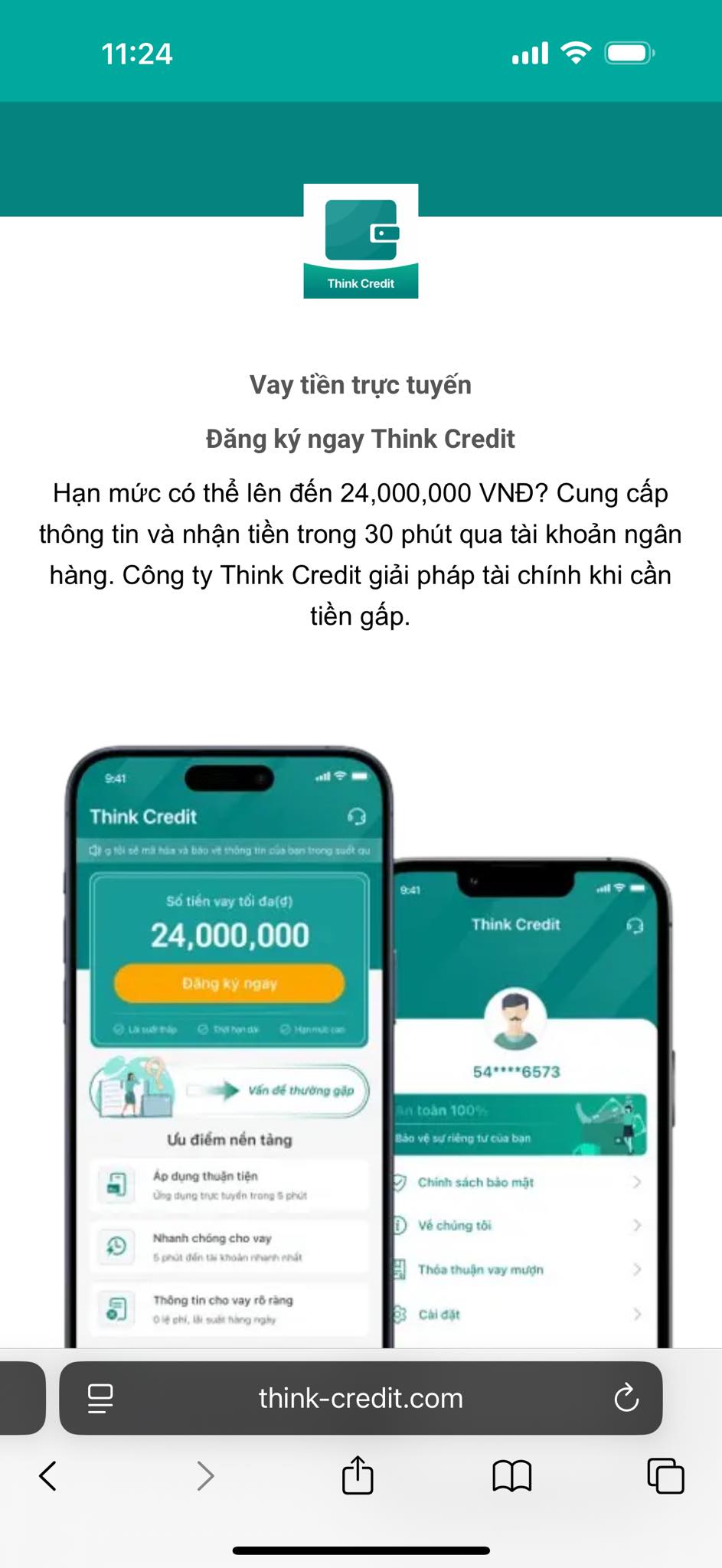 THINK CREDIT BỊ TỐ LỪA ĐẢO NGƯỜI DÙNG CẦN CẢNH GIÁC
