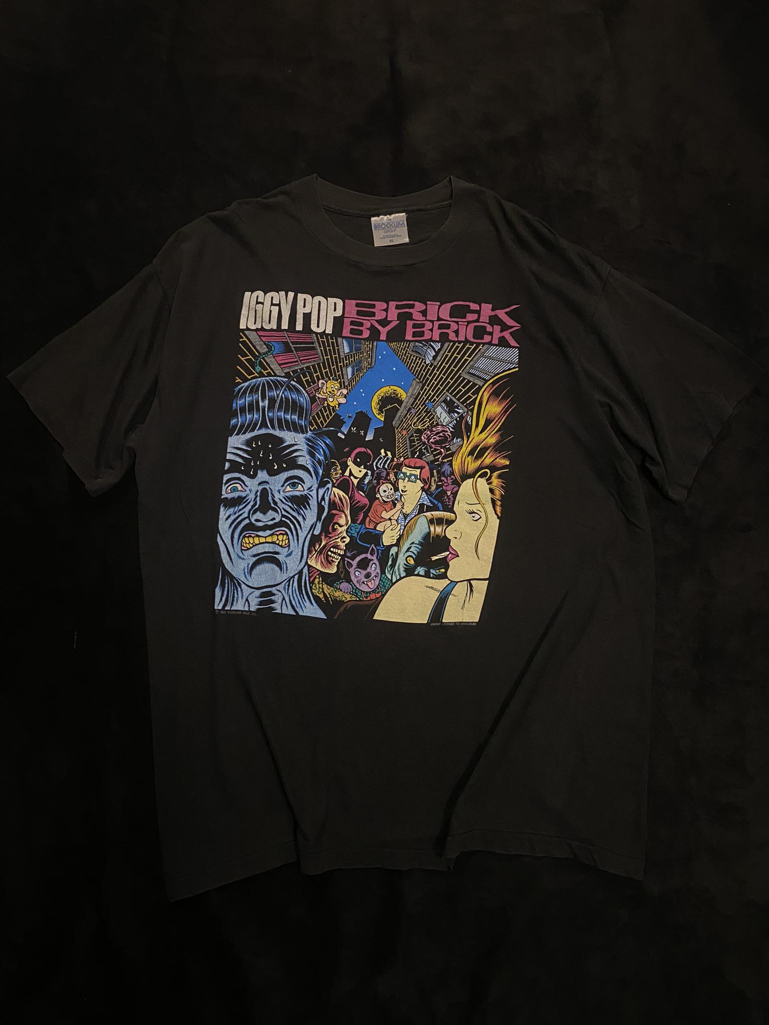 Iggy Pop 1997 Trainspotting tour t-shirt