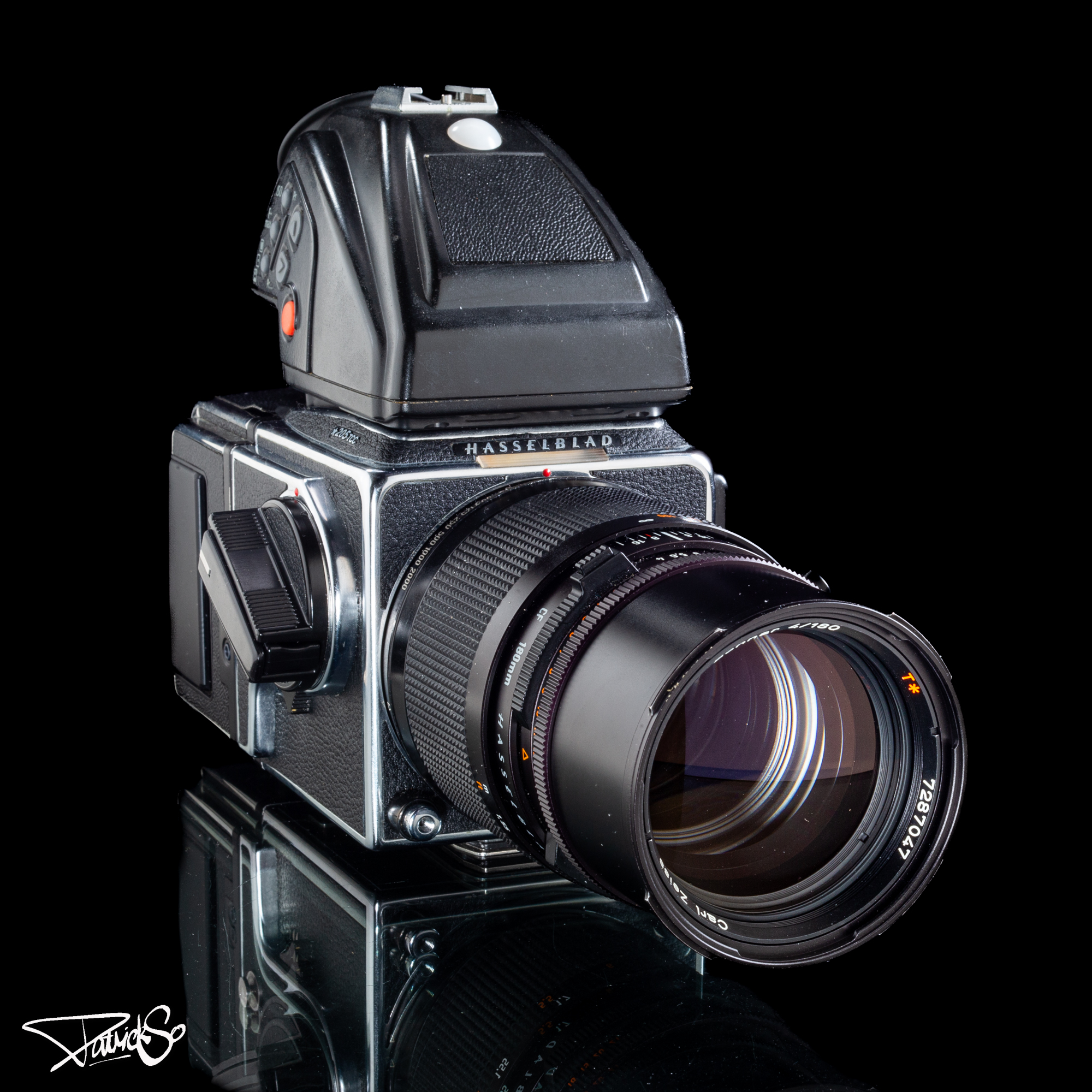 Hasselblad 500EL/M with Sonnar 180/4 CF T* lens