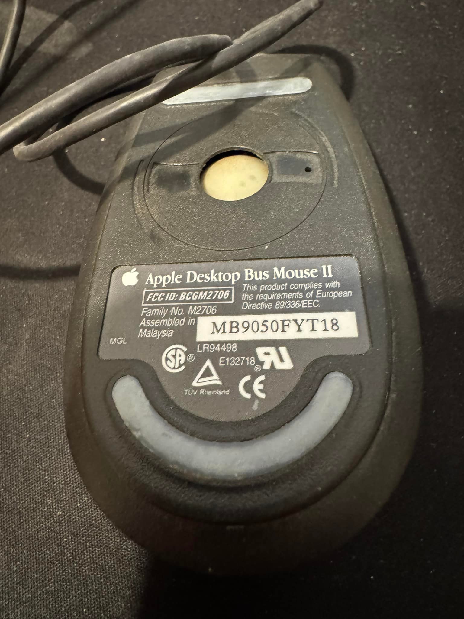 Hi, I have an unusual black Apple ADB desktop Bus Mouse 2