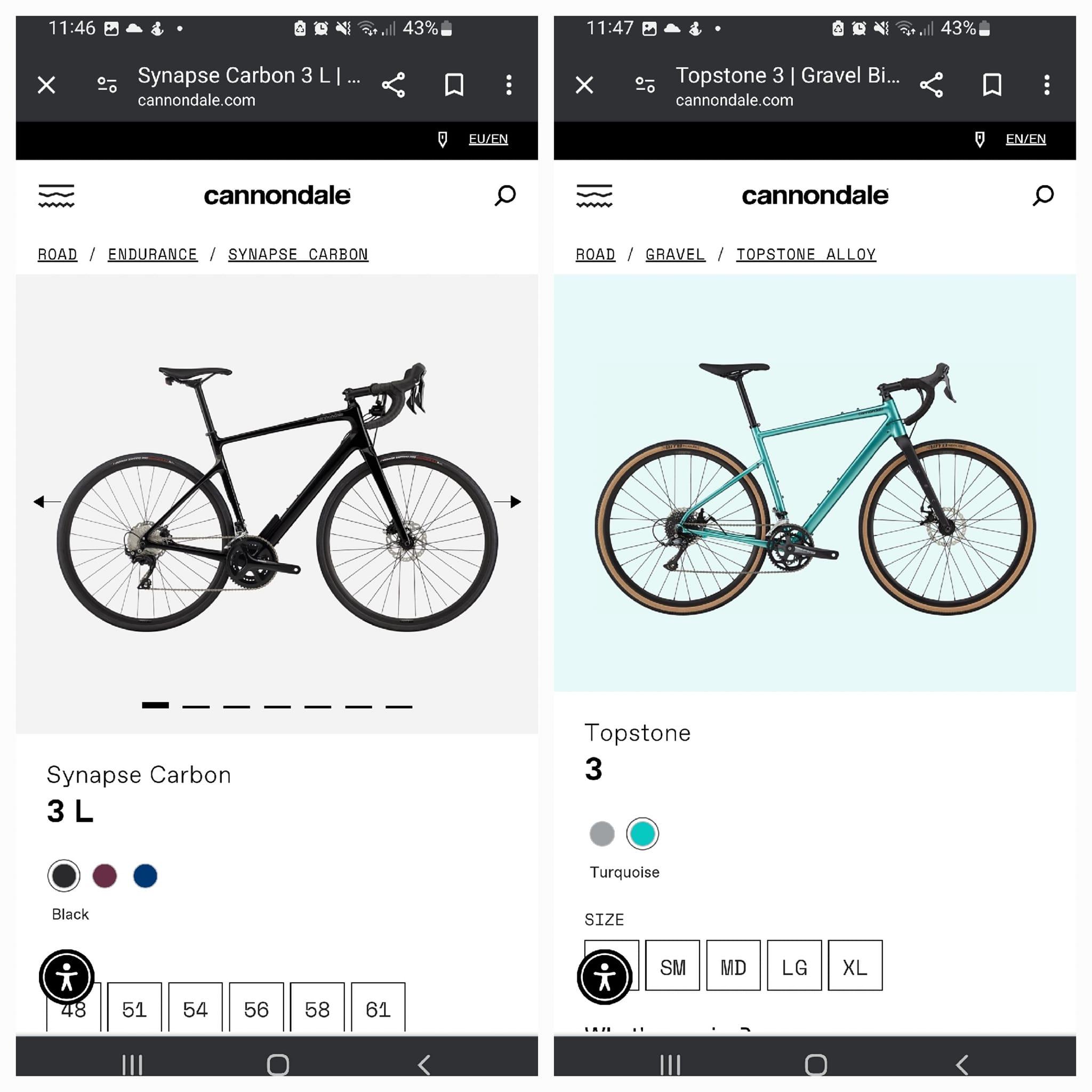 Hello everyone ! I own a cannondale synapse carbon 3 l 2022 with 