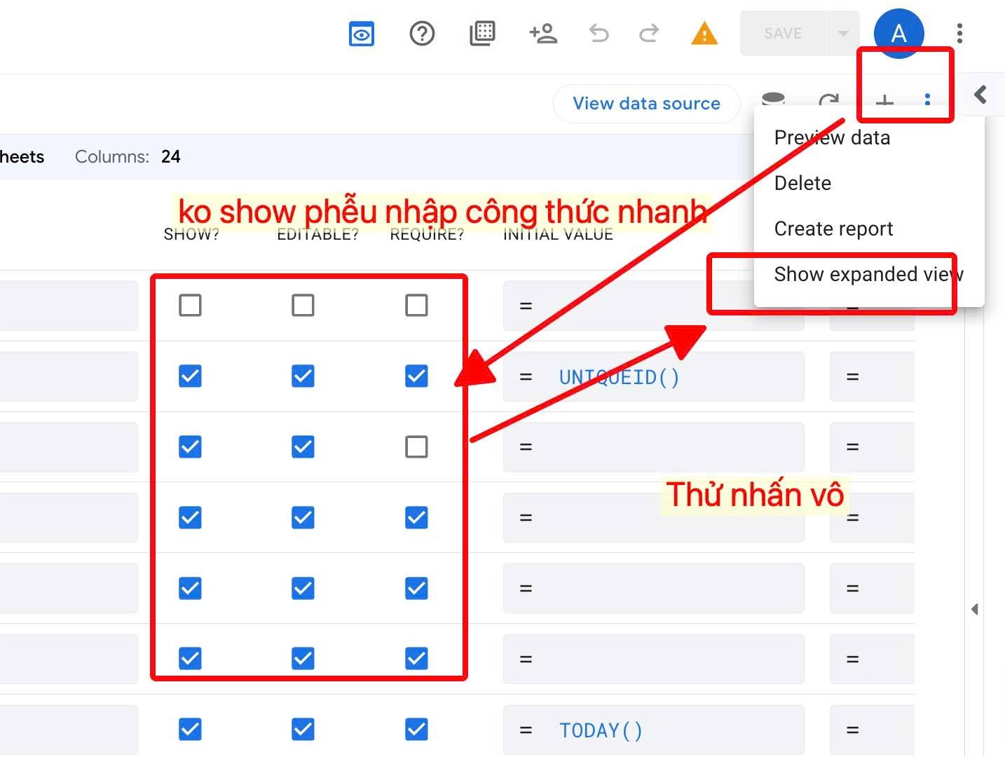 Giải Pháp Excel - Google Sheets - Google Appsheet | Appsheet Update ...