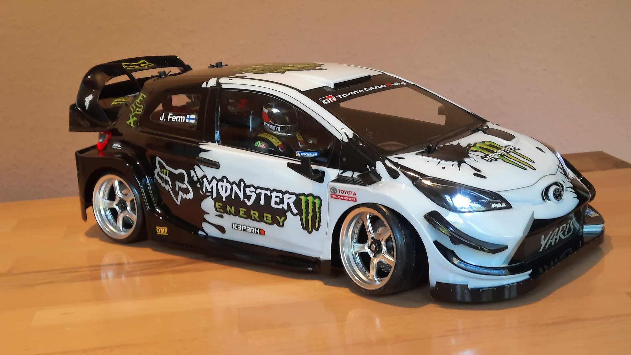 Kyosho GR Yaris mini-z AWD model for hobby-grade rally drifting