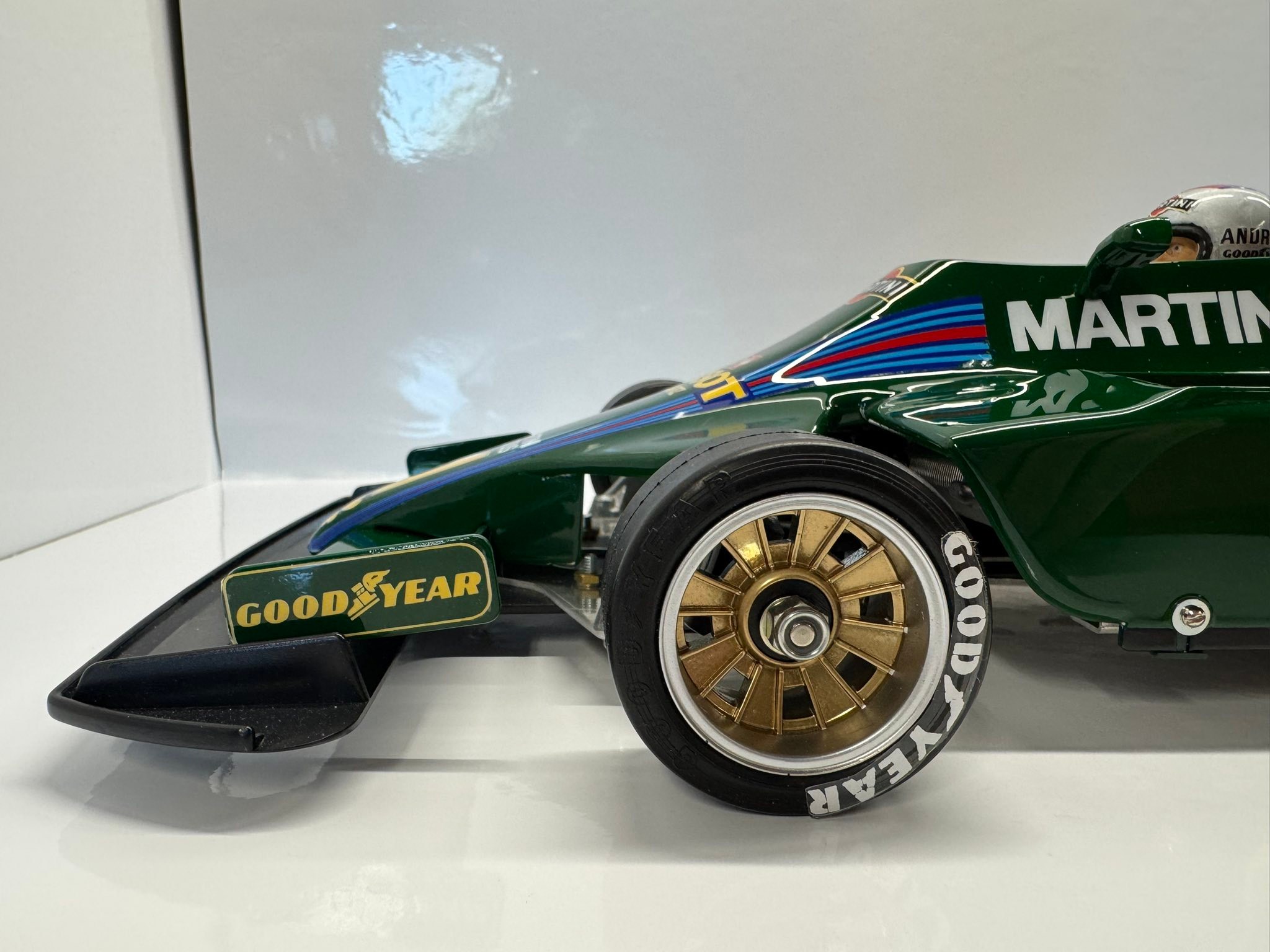 Completed 1979 Lotus Martini F1 model with original parts