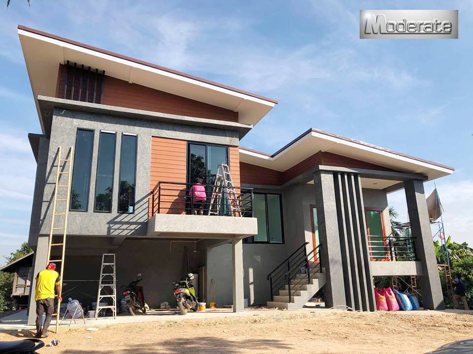 ได้รับการอนุเคร... - แบบบ้านโมเดิร์น Modern-บ้านป่าตาลโมเดอเรท | Facebook
