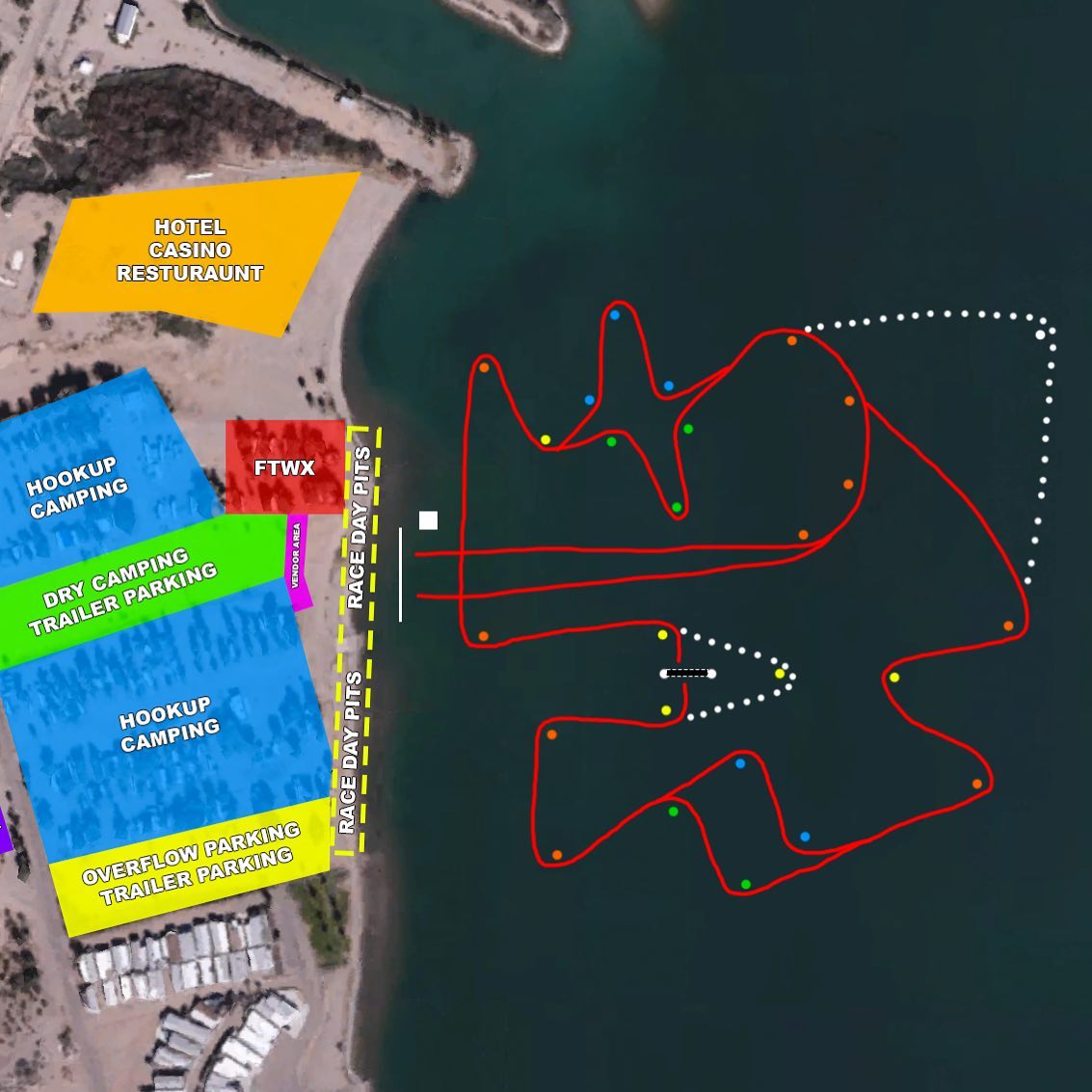 Full - Here is your official track map for RD1 at the Havasu Landing ...