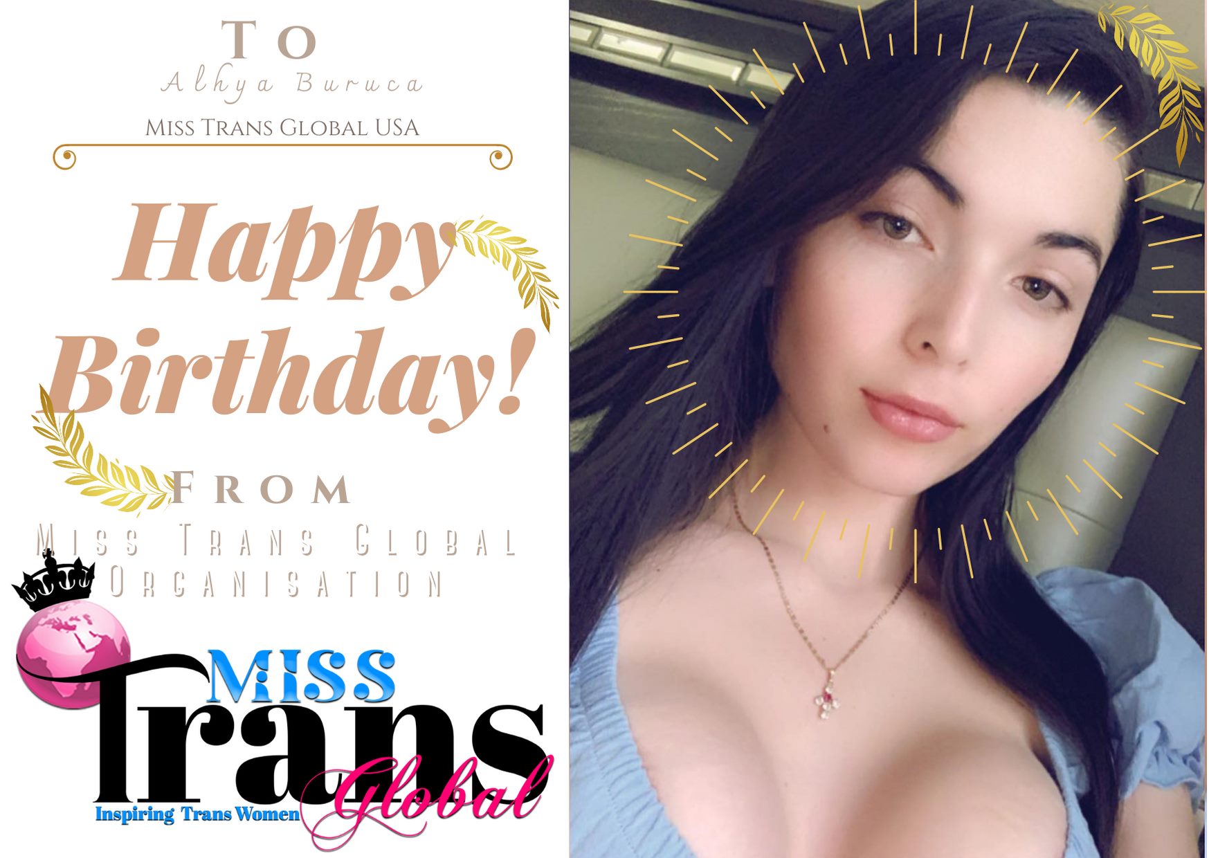Miss Trans Global - HAPPY BIRTHDAY TO MISS TRANS GLOBAL USA! Dear Miss ...