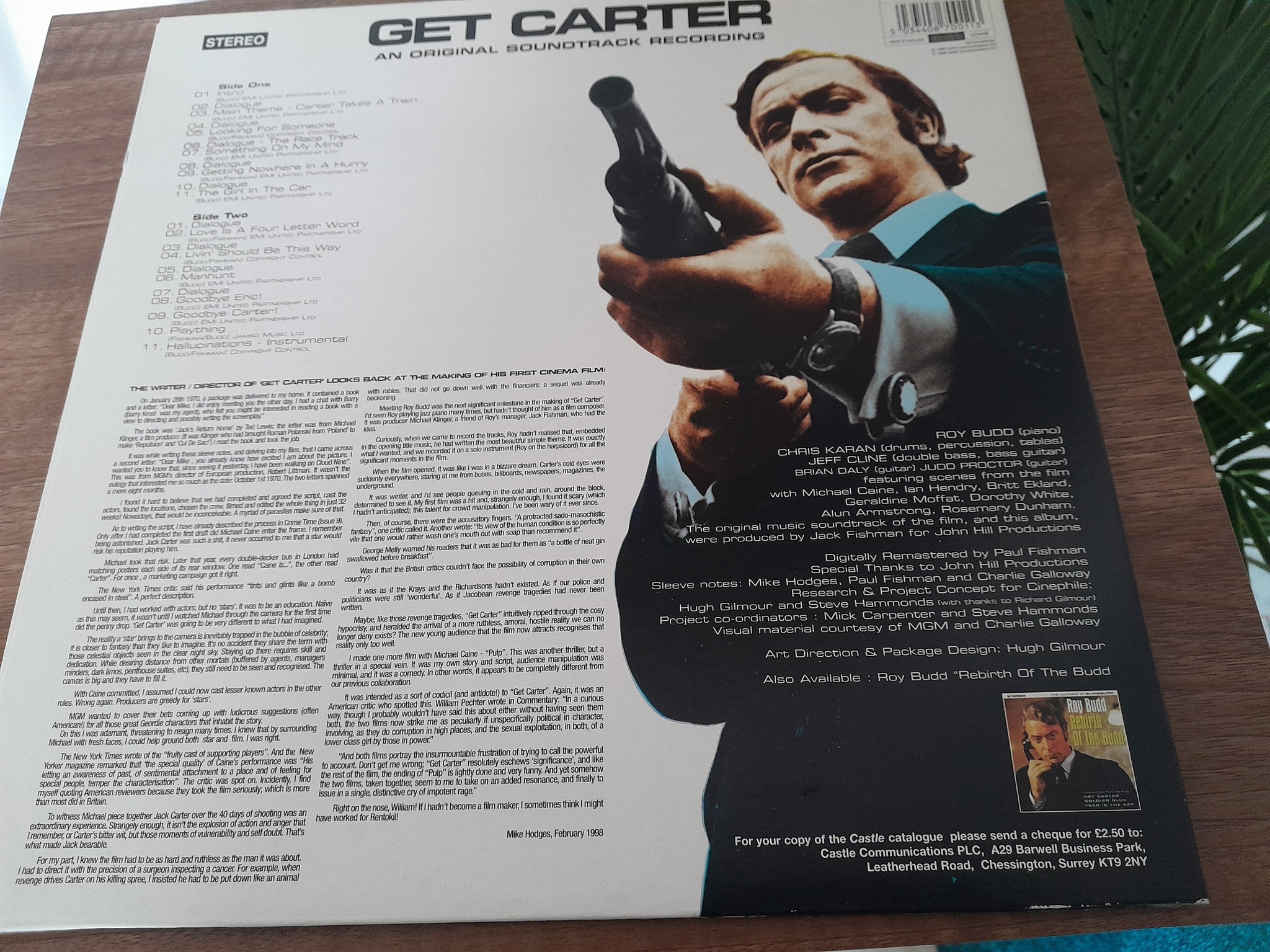 Get Carter Original Film Soundtrack Roy Budd 1998 Reissue 