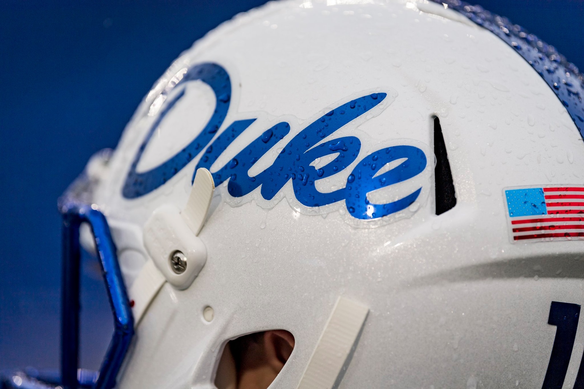 duke football scxript helmet Blue Devils Riddell Speed Authentic the S2BD Healy Awards - Script Football